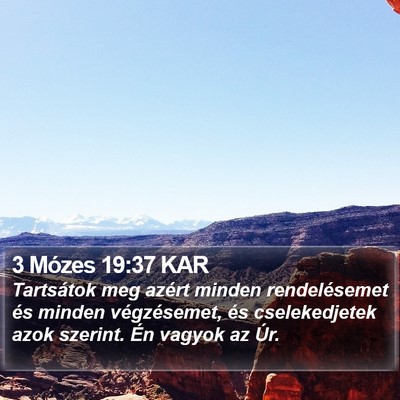 3 Mózes 19:37 KAR Bible Verse Image