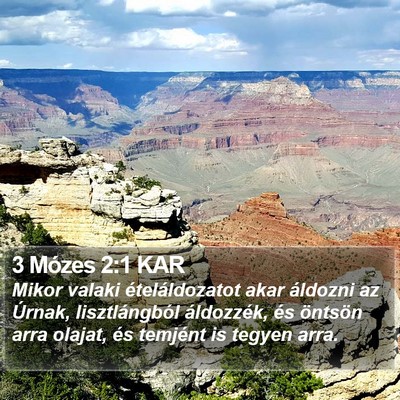 3 Mózes 2:1 KAR Bible Verse Image