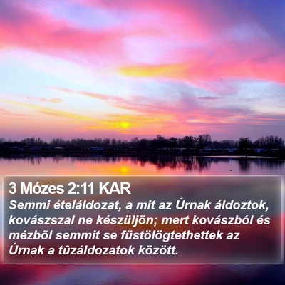 3 Mózes 2:11 KAR Bible Verse Image