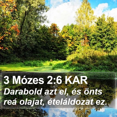 3 Mózes 2:6 KAR Bible Verse Image