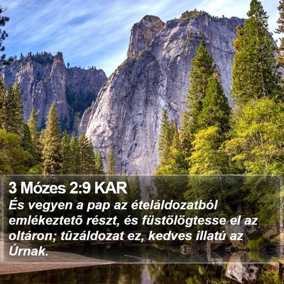 3 Mózes 2:9 KAR Bible Verse Image