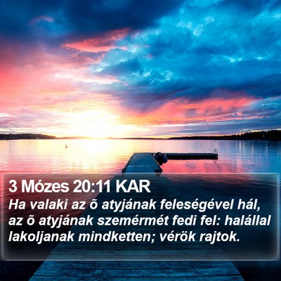 3 Mózes 20:11 KAR Bible Verse Image
