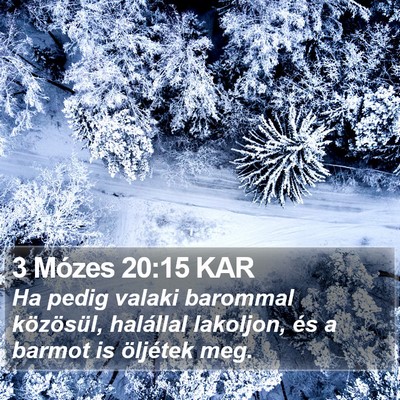 3 Mózes 20:15 KAR Bible Verse Image