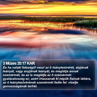 3 Mózes 20:17 KAR Bible Verse Image