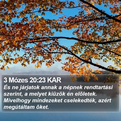 3 Mózes 20:23 KAR Bible Verse Image
