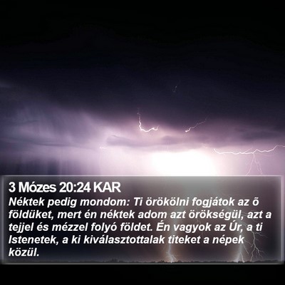 3 Mózes 20:24 KAR Bible Verse Image