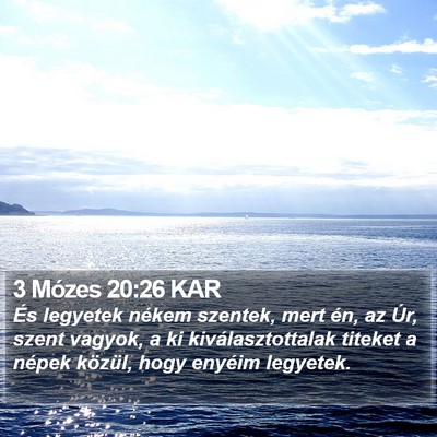 3 Mózes 20:26 KAR Bible Verse Image