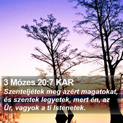 3 Mózes 20:7 KAR Bible Verse Image