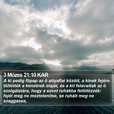 3 Mózes 21:10 KAR Bible Verse Image