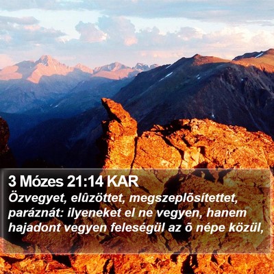 3 Mózes 21:14 KAR Bible Verse Image