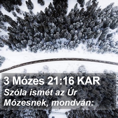 3 Mózes 21:16 KAR Bible Verse Image