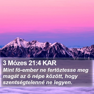 3 Mózes 21:4 KAR Bible Verse Image