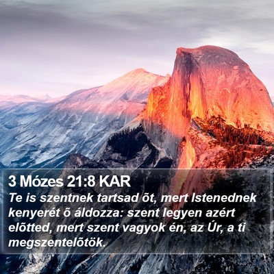 3 Mózes 21:8 KAR Bible Verse Image