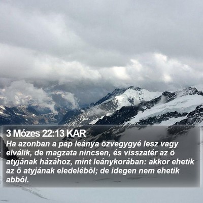3 Mózes 22:13 KAR Bible Verse Image
