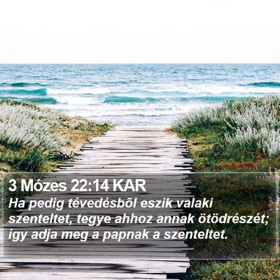 3 Mózes 22:14 KAR Bible Verse Image
