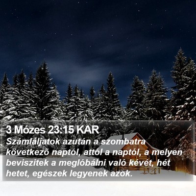 3 Mózes 23:15 KAR Bible Verse Image