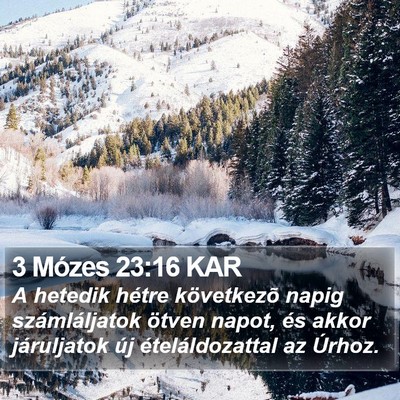3 Mózes 23:16 KAR Bible Verse Image