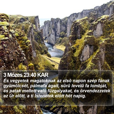 3 Mózes 23:40 KAR Bible Verse Image