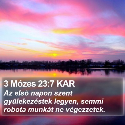 3 Mózes 23:7 KAR Bible Verse Image
