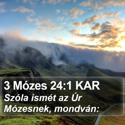 3 Mózes 24:1 KAR Bible Verse Image