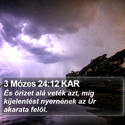 3 Mózes 24:12 KAR Bible Verse Image