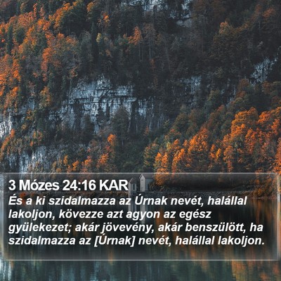 3 Mózes 24:16 KAR Bible Verse Image