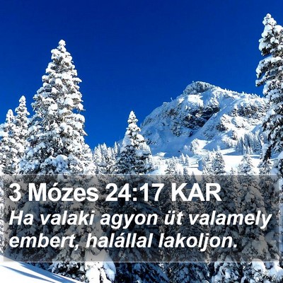 3 Mózes 24:17 KAR Bible Verse Image