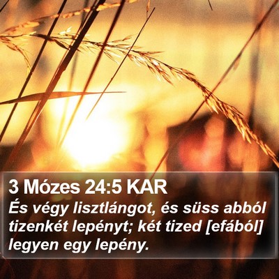 3 Mózes 24:5 KAR Bible Verse Image