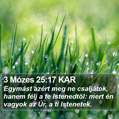 3 Mózes 25:17 KAR Bible Verse Image