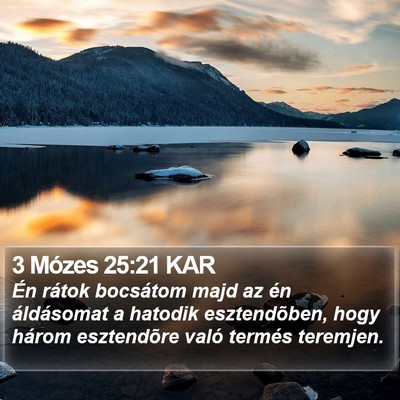 3 Mózes 25:21 KAR Bible Verse Image