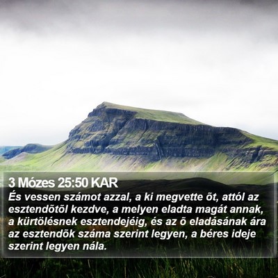 3 Mózes 25:50 KAR Bible Verse Image
