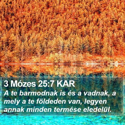 3 Mózes 25:7 KAR Bible Verse Image