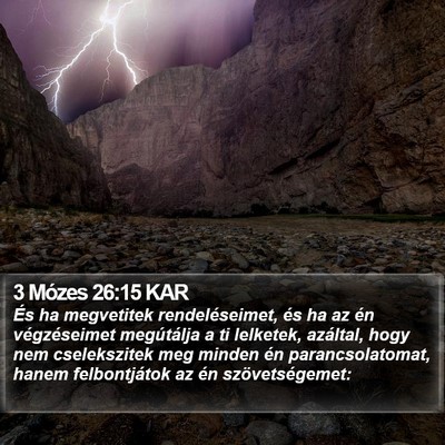 3 Mózes 26:15 KAR Bible Verse Image