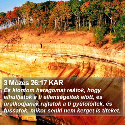 3 Mózes 26:17 KAR Bible Verse Image
