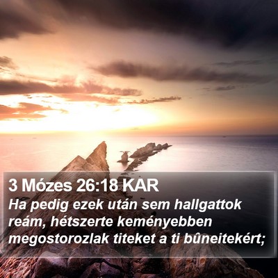 3 Mózes 26:18 KAR Bible Verse Image