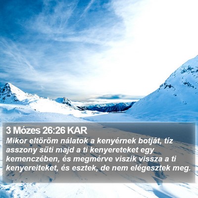 3 Mózes 26:26 KAR Bible Verse Image