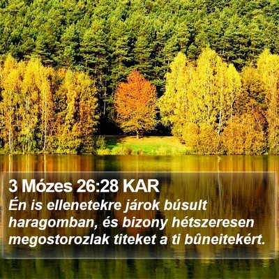 3 Mózes 26:28 KAR Bible Verse Image