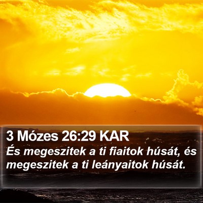 3 Mózes 26:29 KAR Bible Verse Image