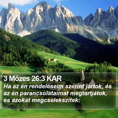 3 Mózes 26:3 KAR Bible Verse Image