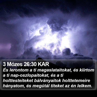 3 Mózes 26:30 KAR Bible Verse Image