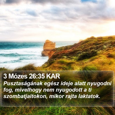 3 Mózes 26:35 KAR Bible Verse Image