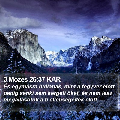 3 Mózes 26:37 KAR Bible Verse Image