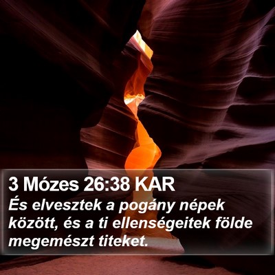 3 Mózes 26:38 KAR Bible Verse Image