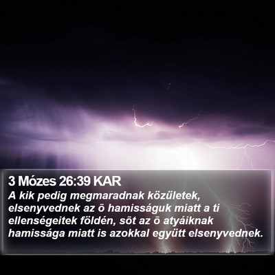 3 Mózes 26:39 KAR Bible Verse Image