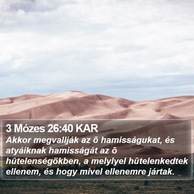 3 Mózes 26:40 KAR Bible Verse Image