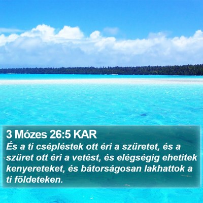 3 Mózes 26:5 KAR Bible Verse Image