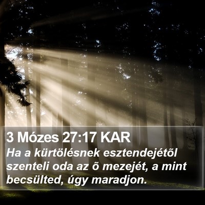 3 Mózes 27:17 KAR Bible Verse Image