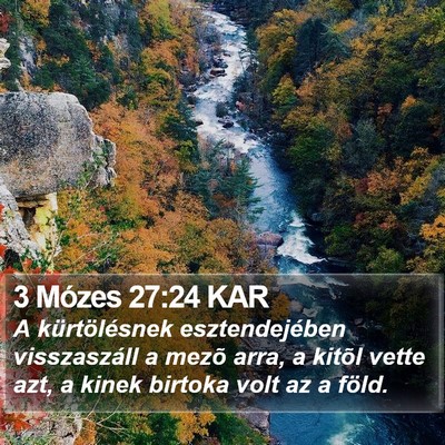 3 Mózes 27:24 KAR Bible Verse Image