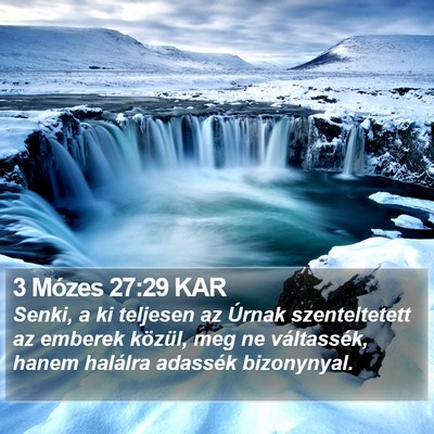 3 Mózes 27:29 KAR Bible Verse Image