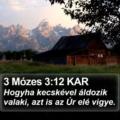 3 Mózes 3:12 KAR Bible Verse Image